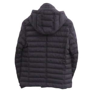 美品 モンクレール ROUX GIUBBOTTO 420914180800 ダウン フェザー サイズ2 ネイビー ダウンジャケット 0733【中古】MONCLER