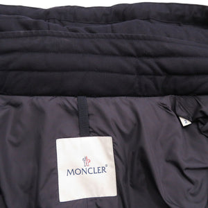 美品 モンクレール ROUX GIUBBOTTO 420914180800 ダウン フェザー サイズ2 ネイビー ダウンジャケット 0733【中古】MONCLER