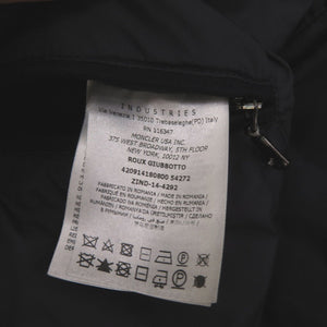 美品 モンクレール ROUX GIUBBOTTO 420914180800 ダウン フェザー サイズ2 ネイビー ダウンジャケット 0733【中古】MONCLER