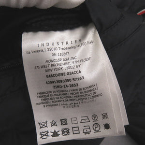 美品 モンクレール GASCOGNE GIACCA 420913093350 ダウン フェザー サイズ1 ネイビー ダウンジャケット 0735【中古】MONCLER