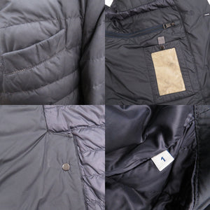 美品 モンクレール GASCOGNE GIACCA 420913093350 ダウン フェザー サイズ1 ネイビー ダウンジャケット 0735【中古】MONCLER