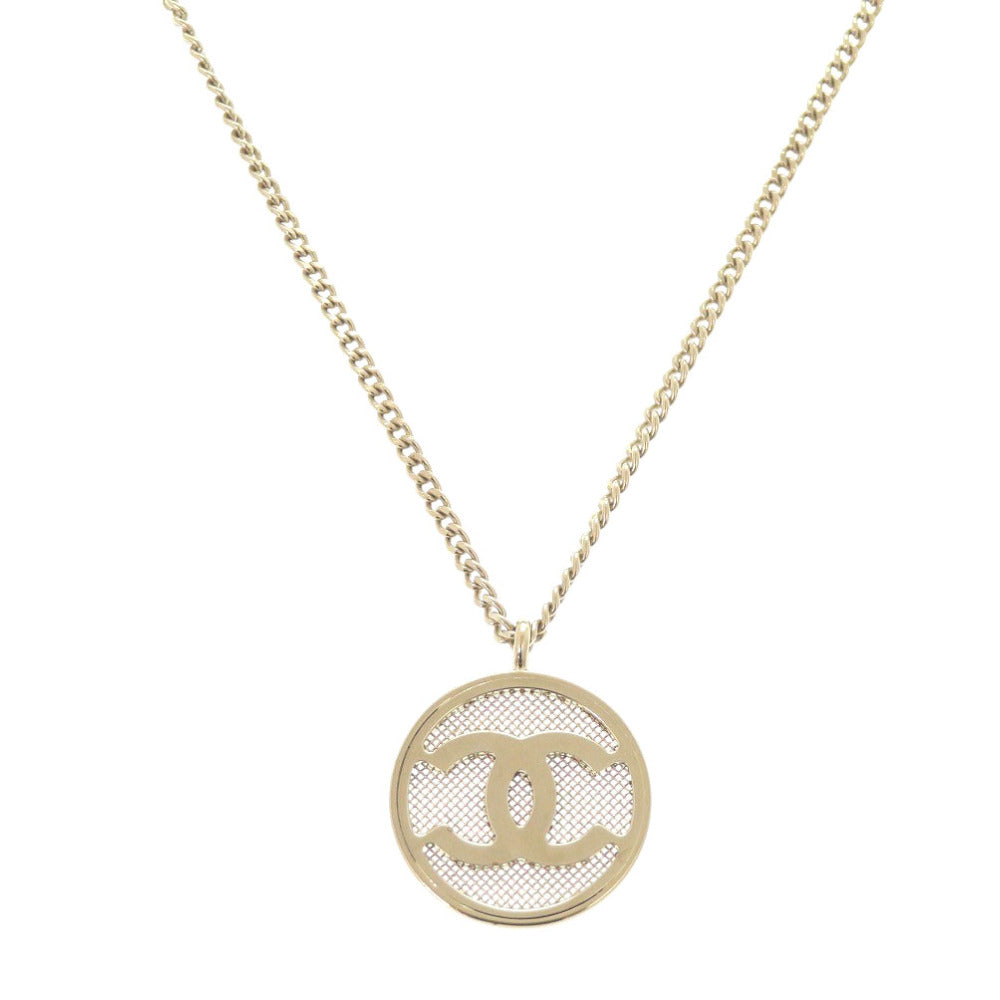 美品 シャネル ココマーク GP ゴールド ネックレス 0756【中古】CHANEL