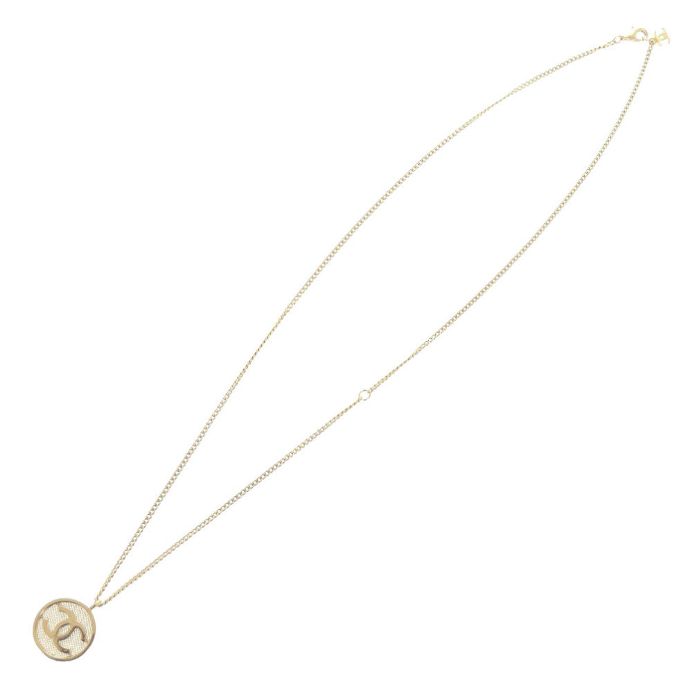 美品 シャネル ココマーク GP ゴールド ネックレス 0756【中古】CHANEL