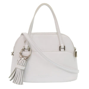 美品 フォクシー エヴリデイ サクセス レザー ホワイト 2WAY ショルダーバッグ 白 0761【中古】FOXEY