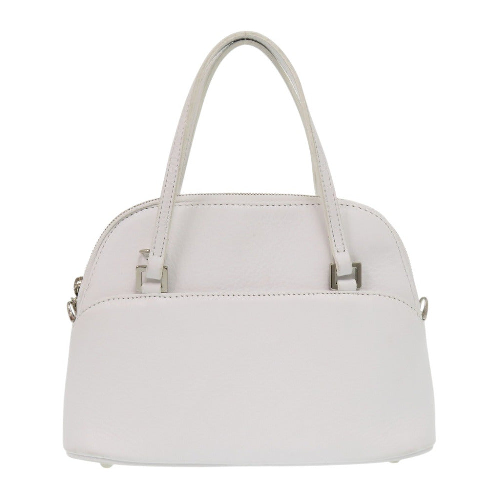 美品 フォクシー エヴリデイ サクセス レザー ホワイト 2WAY ショルダーバッグ 白 0761【中古】FOXEY