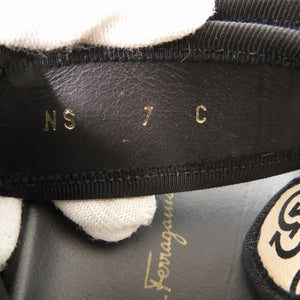 美品 サルヴァトーレフェラガモ ロゴ ガンチーニ レザー ベージュ サイズ7 サンダル 0769【中古】Salvatore Ferragamo