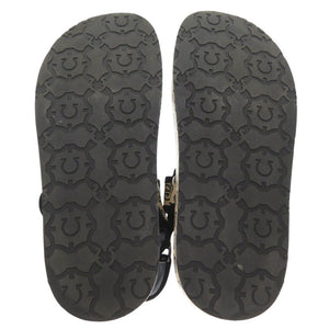 美品 サルヴァトーレフェラガモ ロゴ ガンチーニ レザー ベージュ サイズ7 サンダル 0769【中古】Salvatore Ferragamo