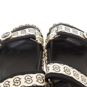 美品 サルヴァトーレフェラガモ ロゴ ガンチーニ レザー ベージュ サイズ7 サンダル 0769【中古】Salvatore Ferragamo