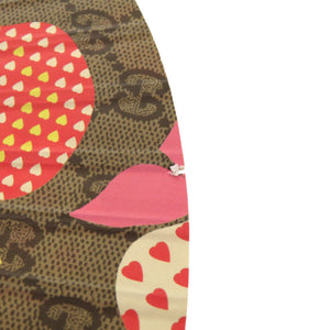 グッチ アップル ハート GG うちわ ベージュ 0772 【中古】 GUCCI