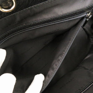 美品 ブルガリ レザー 284477 ブラック ハンドバッグ トートバッグ 黒 0791【中古】BVLGARI