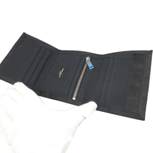 新品同様 サンローランパリ 556475 アメリカンフラッグ キャンバス ブラック 黒 青 赤 白 コンパクトウォレット 3つ折り財布 財布 0820【中古】SAINT LAURENT PARIS