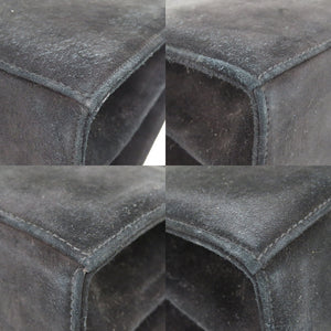 美品 サルヴァトーレフェラガモ ガンチーニ AQ-212193 スエードレザー ブラック 2WAY ハンドバッグ 黒 0846【中古】Salvatore Ferragamo