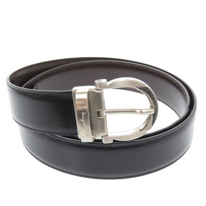美品 サルヴァトーレフェラガモ リバーシブル ガンチーニ 67-1043 レザー ブラック ベルト 0851【中古】Salvatore Ferragamo メンズ