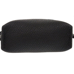 未使用 ロンシャン ル ロゾ スマートフォンケース レザー ブラック ショルダーバッグ 黒 0878【中古】Longchamp