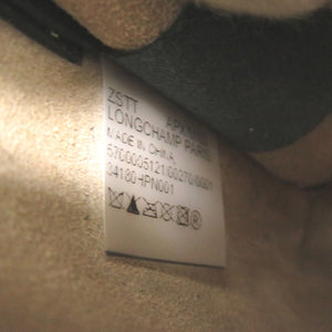 未使用 ロンシャン ル ロゾ スマートフォンケース レザー ブラック ショルダーバッグ 黒 0878【中古】Longchamp