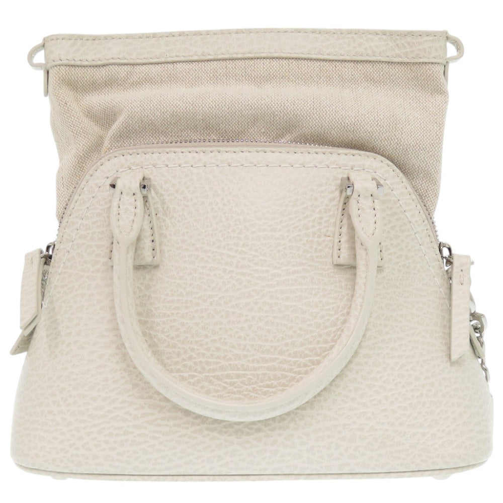 新品同様 メゾン マルジェラ 5AC マイクロ S56WG0081 レザー グレージュ 2WAY ショルダーバッグ 0899【中古】Maison Margiela