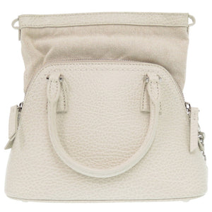 新品同様 メゾン マルジェラ 5AC マイクロ S56WG0081 レザー グレージュ 2WAY ショルダーバッグ 0899【中古】Maison Margiela