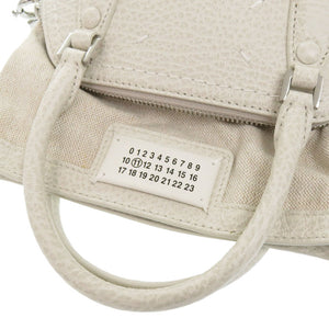 新品同様 メゾン マルジェラ 5AC マイクロ S56WG0081 レザー グレージュ 2WAY ショルダーバッグ 0899【中古】Maison Margiela