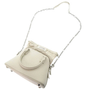 新品同様 メゾン マルジェラ 5AC マイクロ S56WG0081 レザー グレージュ 2WAY ショルダーバッグ 0899【中古】Maison Margiela