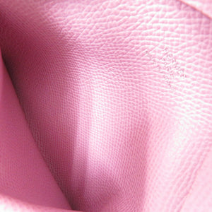 新品同様 エルメス カルヴィ デュオ エプソン モーヴシルベストル U刻印 コインケース ピンク 0902【中古】HERMES