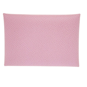 新品同様 エルメス カルヴィ デュオ エプソン モーヴシルベストル U刻印 コインケース ピンク 0902【中古】HERMES