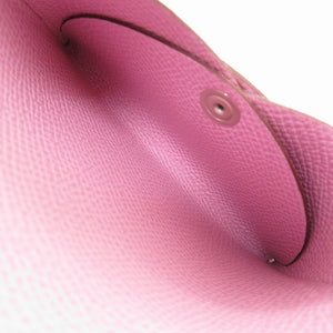 新品同様 エルメス カルヴィ デュオ エプソン モーヴシルベストル U刻印 コインケース ピンク 0902【中古】HERMES