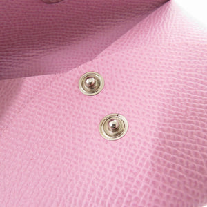 新品同様 エルメス カルヴィ デュオ エプソン モーヴシルベストル U刻印 コインケース ピンク 0902【中古】HERMES