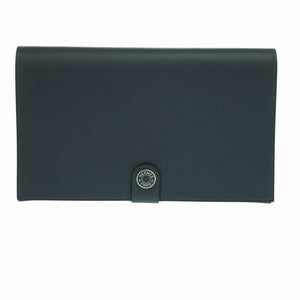 新品同様 エルメス R.M.S トゥタンマン エバーカラー ブルーニュイ B刻印(2023年製) 長財布 0912【中古】HERMES