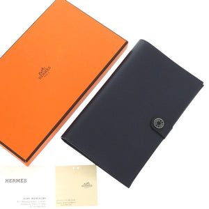 新品同様 エルメス R.M.S トゥタンマン エバーカラー ブルーニュイ B刻印(2023年製) 長財布 0912【中古】HERMES