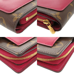 美品 ルイ ヴィトン ポルトフォイユ ジュリエット モノグラム M69433 フューシャ 二つ折り財布 LV 0930【中古】LOUIS VUITTON