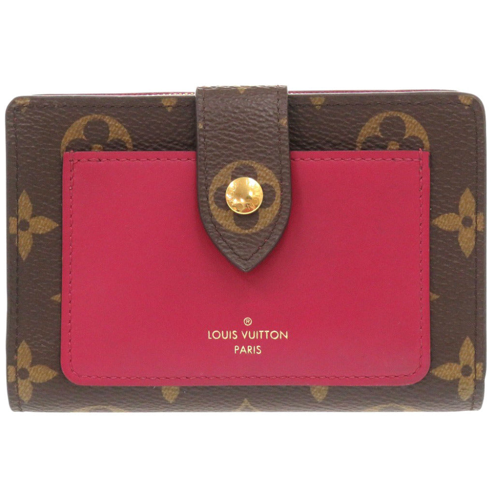 美品 ルイ ヴィトン ポルトフォイユ ジュリエット モノグラム M69433 フューシャ 二つ折り財布 LV 0930【中古】LOUIS VUITTON