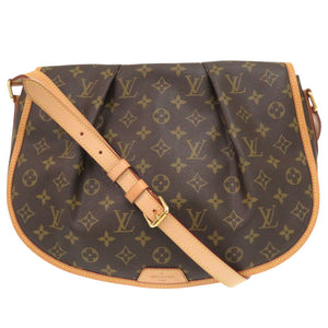美品 ルイ ヴィトン メニルモンタンMM モノグラム M40473 ブラウン ショルダーバッグ LV 0940【中古】LOUIS VUITTON