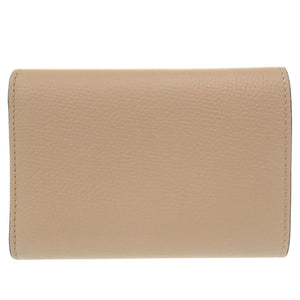 新品同様 ロエベ アナグラム パーティカル ウォレット スモール ぺブルグレインカーフ C821S33X01 サンド 三つ折り財布 0958【中古】LOEWE