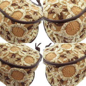 新品同様 プラダ がま口ポシェット トライアングルロゴ BT0323 ポリエステル ナイロン ベージュ ショルダーバッグ 0967【中古】PRADA