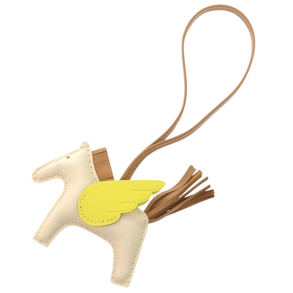 新品同様 エルメス ロデオペガサスPM アニョーミロ クレ ライム チャイ Z刻印(2021年製) バッグチャーム 0993 【中古】 HERMES