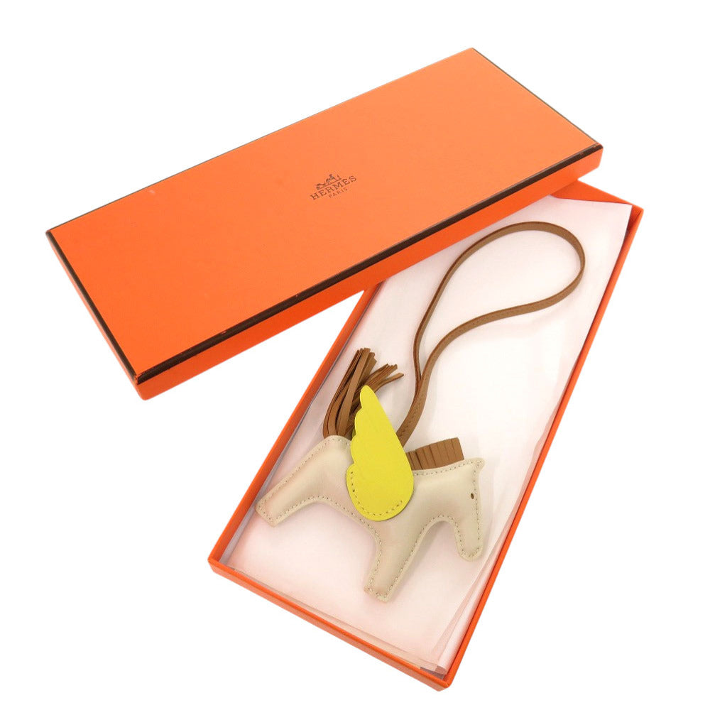 新品同様 エルメス ロデオペガサスPM アニョーミロ クレ ライム チャイ Z刻印(2021年製) バッグチャーム 0993 【中古】 HERMES