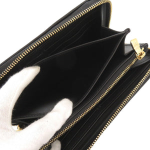 新品同様 ルイ ヴィトン モノグラム エンボス ジッピーウォレット M81510 ICチップ ラムレザー ノワール ラウンドファスナー 長財布 LV 0997【中古】LOUIS VUITTON