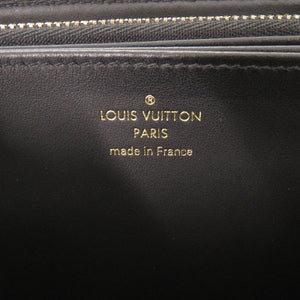 新品同様 ルイ ヴィトン モノグラム エンボス ジッピーウォレット M81510 ICチップ ラムレザー ノワール ラウンドファスナー 長財布 LV 0997【中古】LOUIS VUITTON