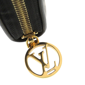 新品同様 ルイ ヴィトン モノグラム エンボス ジッピーウォレット M81510 ICチップ ラムレザー ノワール ラウンドファスナー 長財布 LV 0997【中古】LOUIS VUITTON