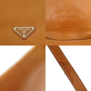 美品 プラダ ヴィッテロ ブラウン ハンドバッグ ショルダーバッグ 茶 1015【中古】PRADA