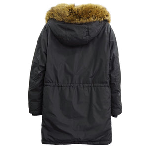 美品 モンクレール AJA ダウンコート ダウンジャケット サイズ1 ロング ブラック 黒 1019【中古】MONCLER メンズ