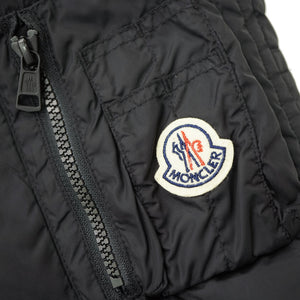 美品 モンクレール AJA ダウンコート ダウンジャケット サイズ1 ロング ブラック 黒 1019【中古】MONCLER メンズ