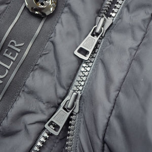 美品 モンクレール AJA ダウンコート ダウンジャケット サイズ1 ロング ブラック 黒 1019【中古】MONCLER メンズ