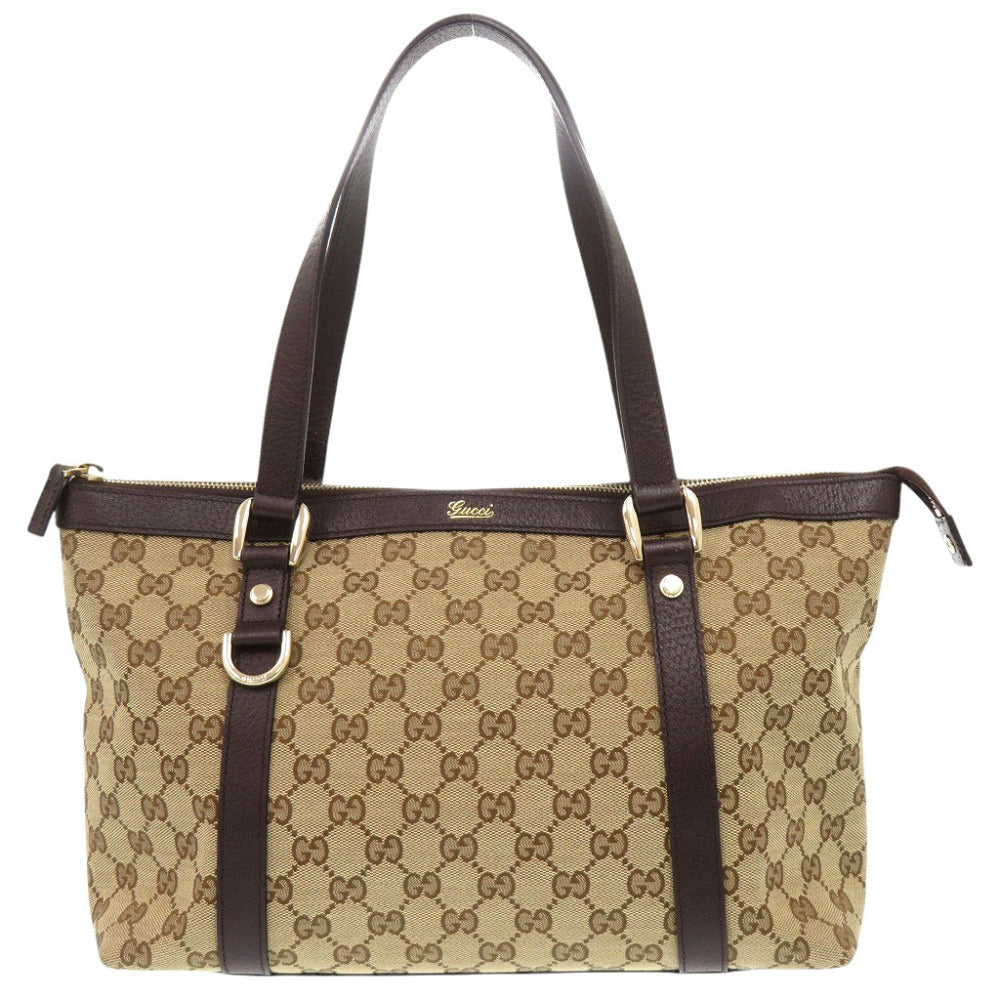 新品同様 グッチ アビーライン GGキャンバス 141470 ベージュ ハンドバッグ 1048【中古】GUCCI