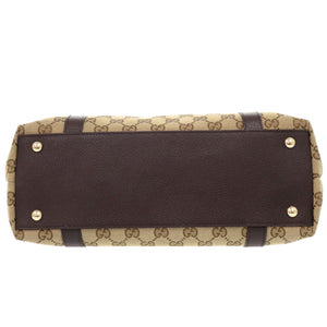 新品同様 グッチ アビーライン GGキャンバス 141470 ベージュ ハンドバッグ 1048【中古】GUCCI