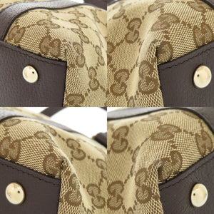 新品同様 グッチ アビーライン GGキャンバス 141470 ベージュ ハンドバッグ 1048【中古】GUCCI