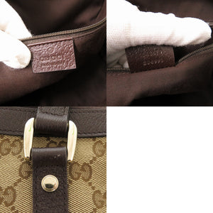 新品同様 グッチ アビーライン GGキャンバス 141470 ベージュ ハンドバッグ 1048【中古】GUCCI