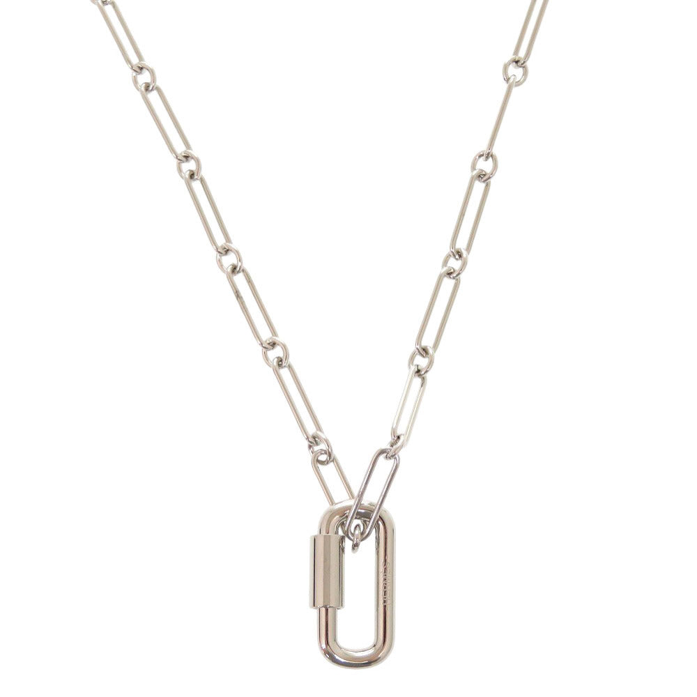 新品同様 エルメス キュリオジテ ロング H071631FP00 シルバー ネックレス 1068【中古】HERMES