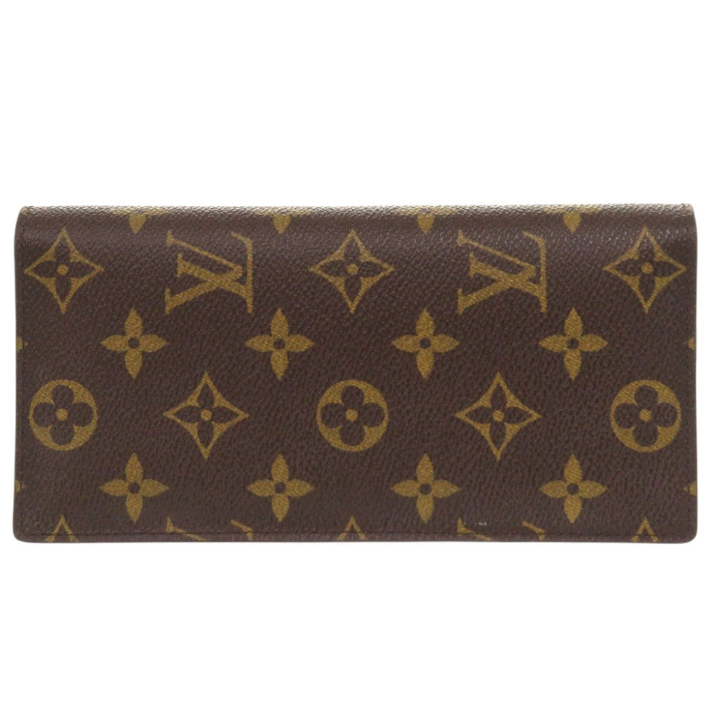 新品同様 ルイ ヴィトン ポルトフォイユ ブラザ モノグラム M66540 ブラウン 長財布 LV 1070【中古】LOUIS VUITTON メンズ