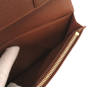 新品同様 ルイ ヴィトン ポルトフォイユ ブラザ モノグラム M66540 ブラウン 長財布 LV 1070【中古】LOUIS VUITTON メンズ